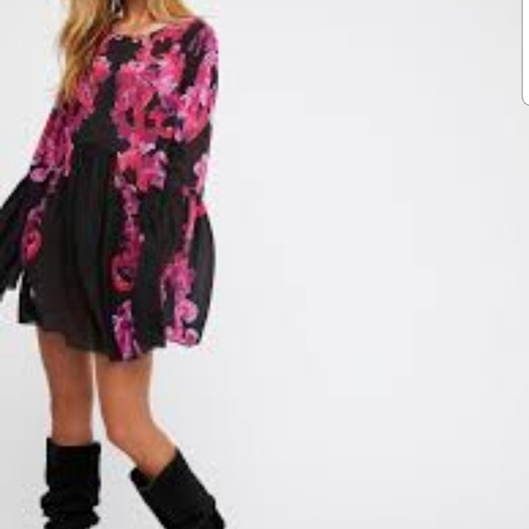 🆕Intimately FP Symphony Printed Bell Sleeve Slip - Picture 4 of 8